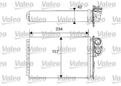812215 VALEO Теплообменник, отопление салона 812215 VALEO Теплообменник, отопление салона