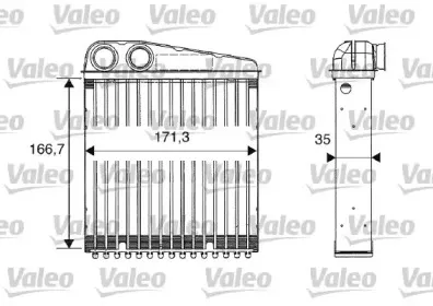 812250 VALEO Теплообменник, отопление салона 812250 VALEO Теплообменник, отопление салона
