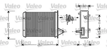 812283 VALEO Теплообменник, отопление салона 812283 VALEO Теплообменник, отопление салона