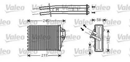 812336 VALEO Теплообменник, отопление салона 812336 VALEO Теплообменник, отопление салона