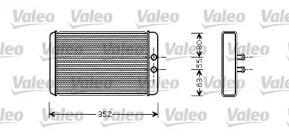 812358 VALEO Теплообменник, отопление салона 812358 VALEO Теплообменник, отопление салона