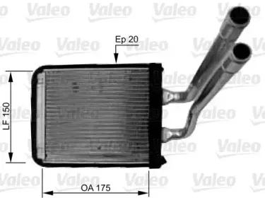 812436 VALEO Теплообменник, отопление салона 812436 VALEO Теплообменник, отопление салона