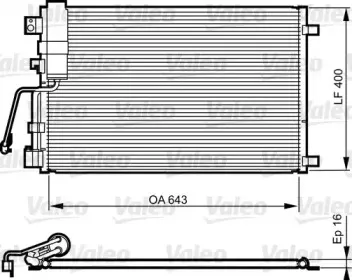 814009 VALEO Конденсатор, кондиционер 814009 VALEO Конденсатор, кондиционер
