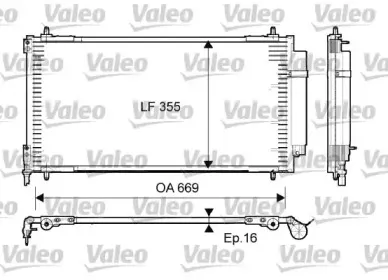 814065 VALEO Конденсатор, кондиционер 814065 VALEO Конденсатор, кондиционер