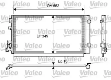 814094 VALEO Конденсатор, кондиционер 814094 VALEO Конденсатор, кондиционер
