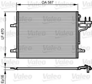 814185 VALEO Конденсатор, кондиционер 814185 VALEO Конденсатор, кондиционер