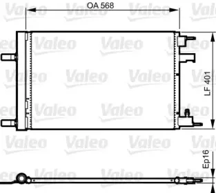 814201 VALEO Конденсатор, кондиционер 814201 VALEO Конденсатор, кондиционер