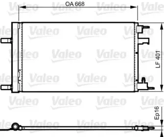 814202 VALEO Конденсатор, кондиционер 814202 VALEO Конденсатор, кондиционер