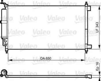 814221 VALEO Конденсатор, кондиционер 814221 VALEO Конденсатор, кондиционер