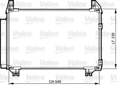 814223 VALEO Конденсатор, кондиционер 814223 VALEO Конденсатор, кондиционер