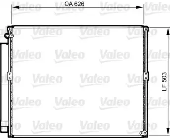 814236 VALEO Конденсатор, кондиционер 814236 VALEO Конденсатор, кондиционер