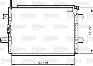 814244 VALEO Конденсатор, кондиционер 814244 VALEO Конденсатор, кондиционер