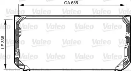 814248 VALEO Конденсатор, кондиционер 814248 VALEO Конденсатор, кондиционер