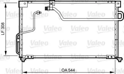 814254 VALEO Конденсатор, кондиционер 814254 VALEO Конденсатор, кондиционер