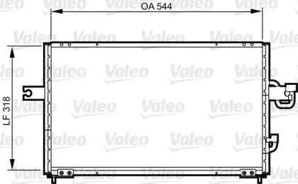 814255 VALEO Конденсатор, кондиционер 814255 VALEO Конденсатор, кондиционер