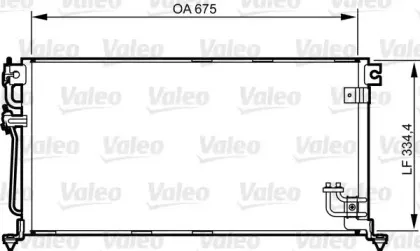 814272 VALEO Конденсатор, кондиционер 814272 VALEO Конденсатор, кондиционер