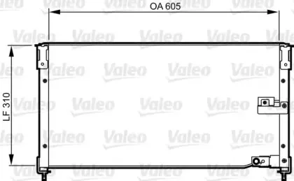 814276 VALEO Конденсатор, кондиционер 814276 VALEO Конденсатор, кондиционер