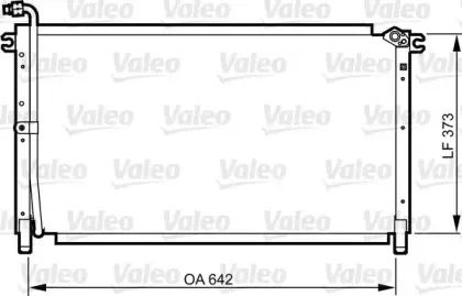 814284 VALEO Конденсатор, кондиционер 814284 VALEO Конденсатор, кондиционер