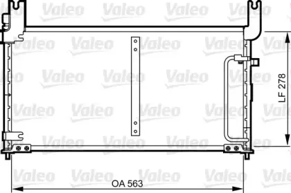 814305 VALEO Конденсатор, кондиционер 814305 VALEO Конденсатор, кондиционер