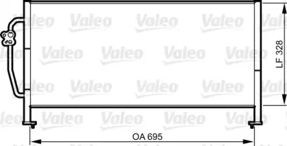 814306 VALEO Конденсатор, кондиционер 814306 VALEO Конденсатор, кондиционер