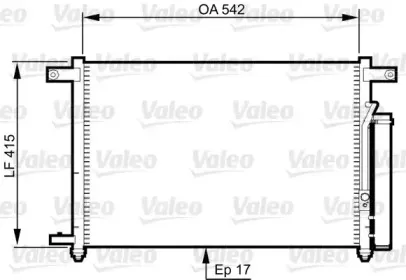 814344 VALEO Конденсатор, кондиционер 814344 VALEO Конденсатор, кондиционер