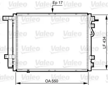 814352 VALEO Конденсатор, кондиционер 814352 VALEO Конденсатор, кондиционер