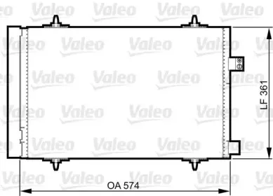 814363 VALEO Конденсатор, кондиционер 814363 VALEO Конденсатор, кондиционер
