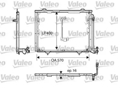 816900 VALEO Конденсатор, кондиционер 816900 VALEO Конденсатор, кондиционер