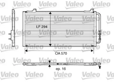 816921 VALEO Конденсатор, кондиционер 816921 VALEO Конденсатор, кондиционер