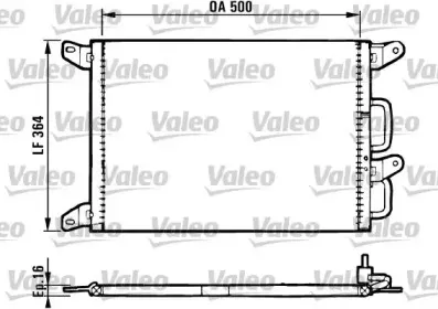 816985 VALEO Конденсатор, кондиционер 816985 VALEO Конденсатор, кондиционер