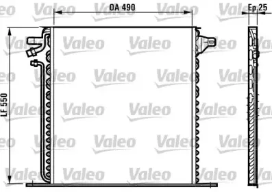 817011 VALEO Конденсатор, кондиционер 817011 VALEO Конденсатор, кондиционер