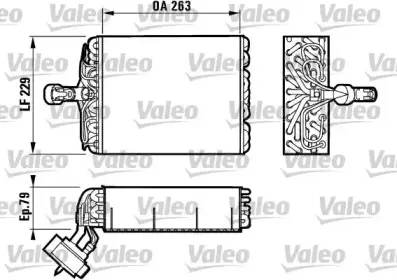 817080 VALEO Испаритель, кондиционер 817080 VALEO Испаритель, кондиционер