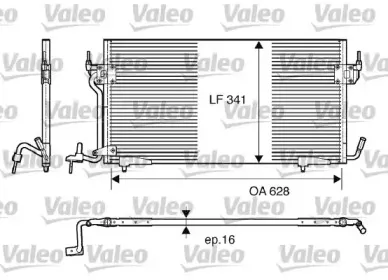 817229 VALEO Конденсатор, кондиционер 817229 VALEO Конденсатор, кондиционер