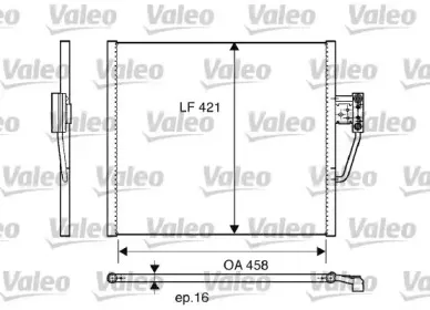 817248 VALEO Конденсатор, кондиционер 817248 VALEO Конденсатор, кондиционер