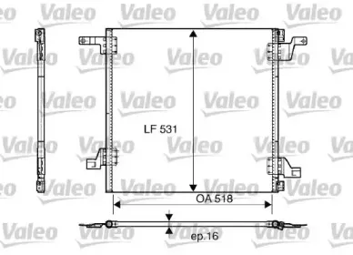 817458 VALEO Конденсатор, кондиционер 817458 VALEO Конденсатор, кондиционер
