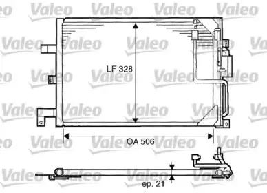 817507 VALEO Конденсатор, кондиционер 817507 VALEO Конденсатор, кондиционер