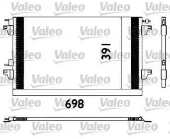 817568 VALEO Конденсатор, кондиционер 817568 VALEO Конденсатор, кондиционер