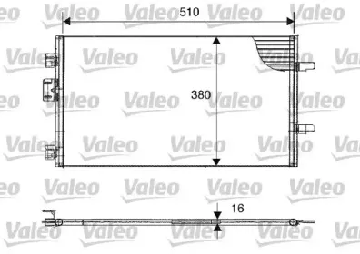 817602 VALEO Конденсатор, кондиционер 817602 VALEO Конденсатор, кондиционер