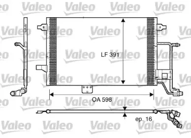 817665 VALEO Конденсатор, кондиционер 817665 VALEO Конденсатор, кондиционер