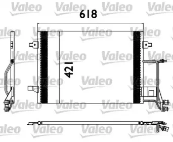 817666 VALEO Конденсатор, кондиционер 817666 VALEO Конденсатор, кондиционер