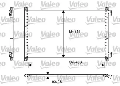 817685 VALEO Конденсатор, кондиционер 817685 VALEO Конденсатор, кондиционер