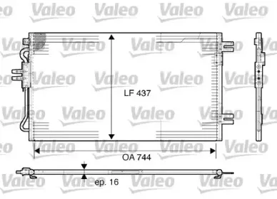 817739 VALEO Конденсатор, кондиционер 817739 VALEO Конденсатор, кондиционер
