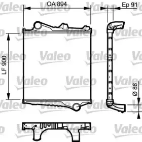 817774 VALEO Интеркулер 817774 VALEO Интеркулер