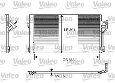 817842 VALEO Конденсатор, кондиционер 817842 VALEO Конденсатор, кондиционер