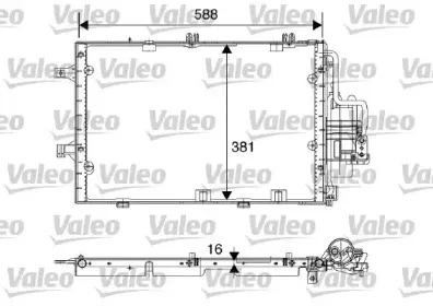 817843 VALEO Конденсатор, кондиционер 817843 VALEO Конденсатор, кондиционер