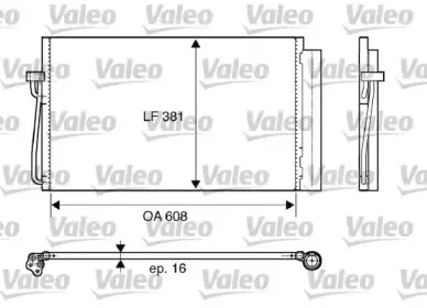 817851 VALEO Конденсатор, кондиционер 817851 VALEO Конденсатор, кондиционер