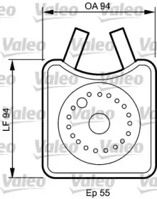 817943 VALEO масляный радиатор, двигательное масло 817943 VALEO масляный радиатор, двигательное масло