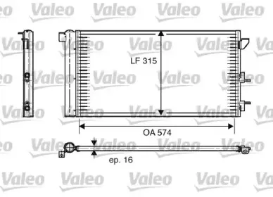 818005 VALEO Конденсатор, кондиционер 818005 VALEO Конденсатор, кондиционер