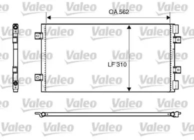 818006 VALEO Конденсатор, кондиционер 818006 VALEO Конденсатор, кондиционер