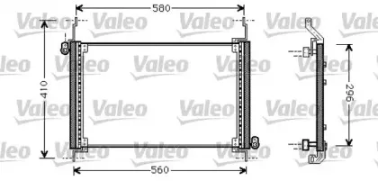 818007 VALEO Конденсатор, кондиционер 818007 VALEO Конденсатор, кондиционер